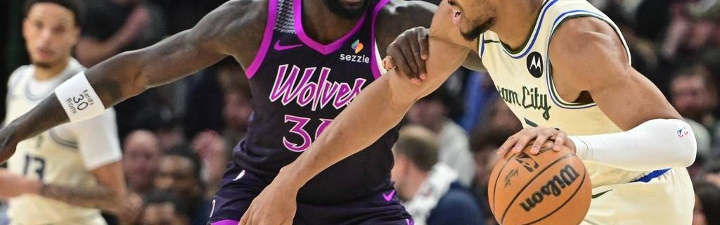 字母哥25分兰德尔29+8+6 雄鹿不敌森林狼